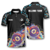 3d All Over Ball 8 Color Black Blue Custom Billiard Shirts For Men 2