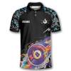 3d All Over Ball 8 Color Black Blue Custom Billiard Shirts For Men 3