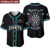 Darts Born To Play Darts Personalized Baseball Jersey Shirt For Dart Lover