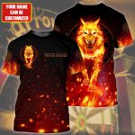 Personalized Name Darts Wolf All Over Printed Unisex Shirt, Dart Shirt, Dart Player Tshirt