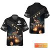 Poker Quad Aces Black Leather Personalized Name 3d Hawaiian Shirt For Poker Players