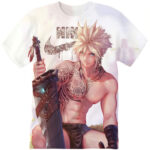 Customized Gaming Cloud Strife Final Fantasy Kawaii Shirt