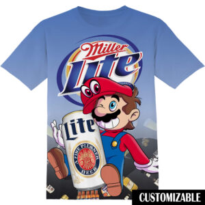 Customized Miller Lite Super Mario Shirt