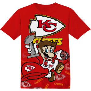Customized NFL Kansas City Chiefs Super Mario Shirt