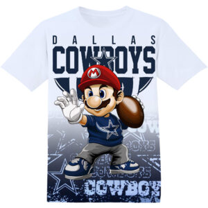 Customized NFL Dallas Cowboys Super Mario Shirt