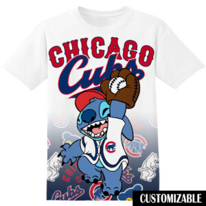 Customized MLB Chicago Cubs Stitch Disney Shirt QDH