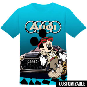 Customized Racing Audi Disney Mickey Shirt