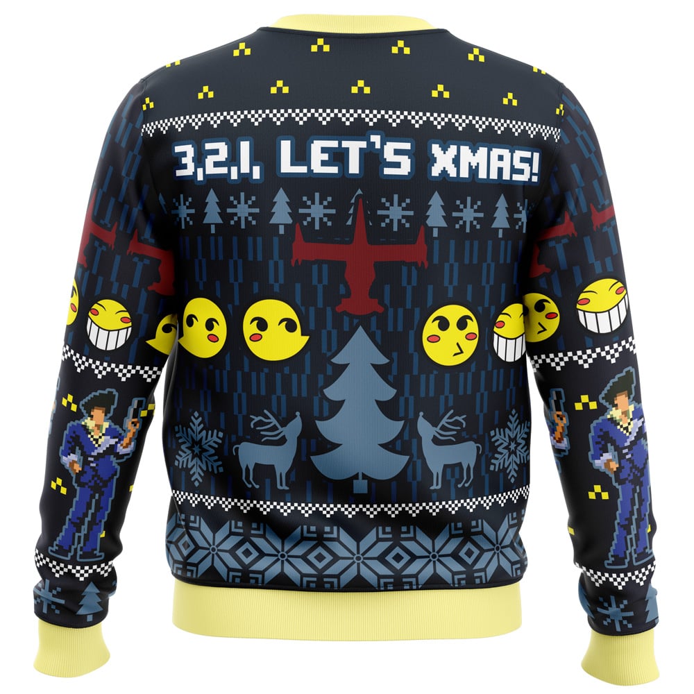 3, 2, 1, Let's Xmas! Cowboy Bebop Ugly Christmas Sweater