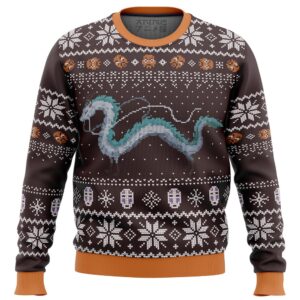 Studio Ghibli Spirits Ugly Christmas Sweater