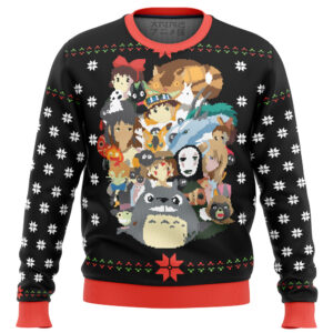 Studio Ghibli Xmas Main Ugly Christmas Sweater