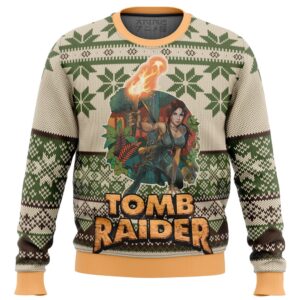 Tomb Raider Alt Ugly Christmas Sweater