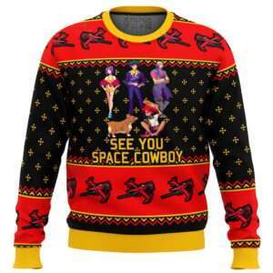 Cowboy Bebop See You Space Cowboy Ugly Christmas Sweater