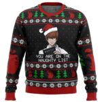 Death Note Naughty List Ugly Christmas Sweater