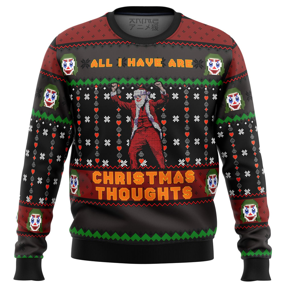 Joker All I Have are Xmas Thoughts Ugly Christmas Sweater