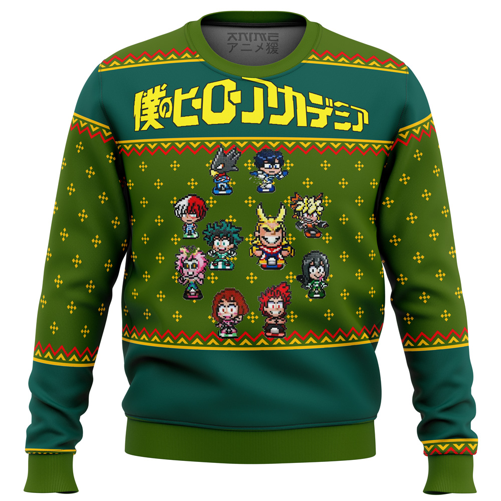 My Hero Academia Sprites Ugly Christmas Sweater