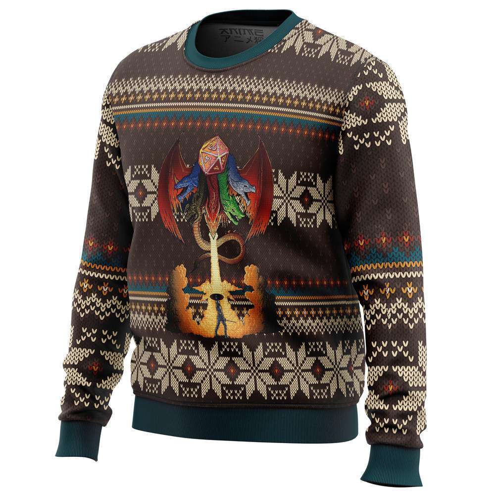 Dungeons Dragons Ugly Christmas Sweater