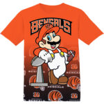 Customized NFL Cincinnati Bengals Super Mario Shirt