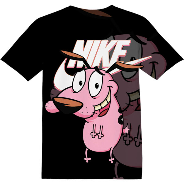 Customized Cartoon Gift Courage the Cowardly Dog Shirt