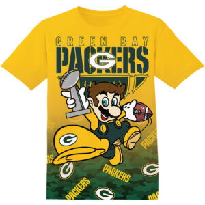 Customized NFL Green Bay Packers Super Mario Shirt