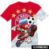 Customized Football FC Barcelona Super Mario Shirt