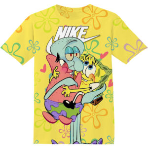 Customized Cartoon SpongeBob SquarePants Shirt