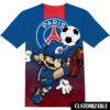 Customized Football Paris Saint Germain FC Disney Mickey Shirt