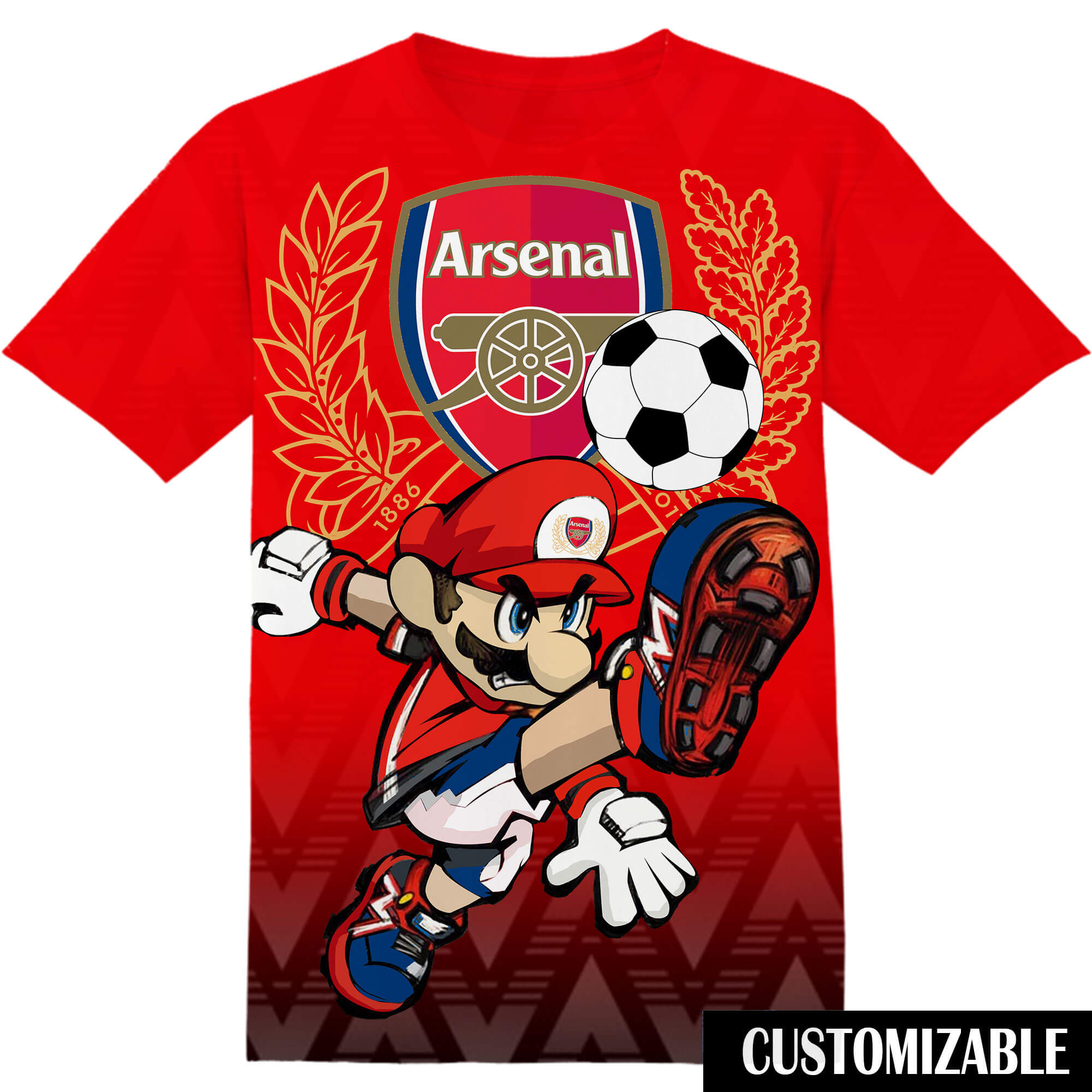Customized Football Arsenal Super Mario Shirt