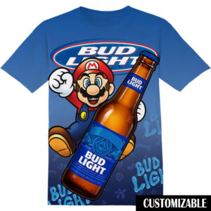 Customized Bud Light Super Mario Shirt