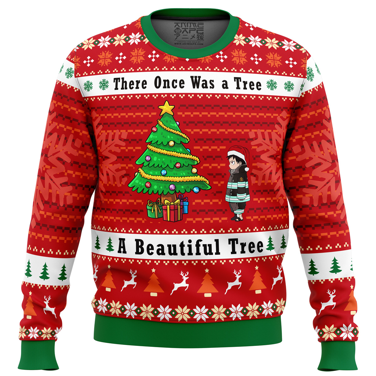 Fire Force A Beautiful Tree Ugly Christmas Sweater