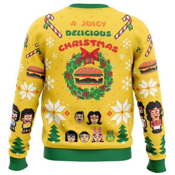 A Juicy Delicious Christmas Bob’s Burgers Ugly Christmas Sweater