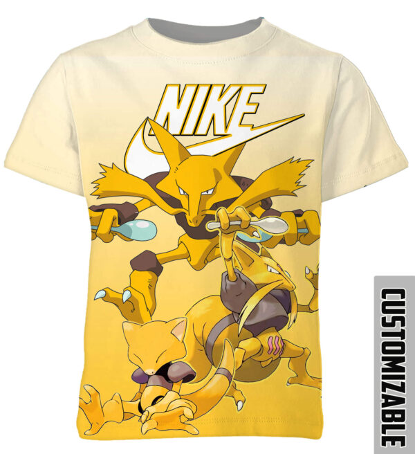 Customized Pokemon Abra Kadabra Alakazam Evolution Shirt