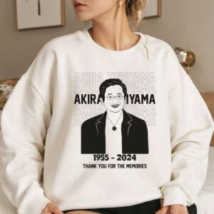 Akira Toriyama Memorial T Shirt, Rip Akira Toriyama 1955 2024 Gift For Boy Friend