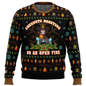 Fire Force Chesnuts Roasting Ugly Christmas Sweater
