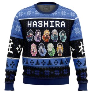 Chibi Hashira Demon Slayer Ugly Christmas Sweater