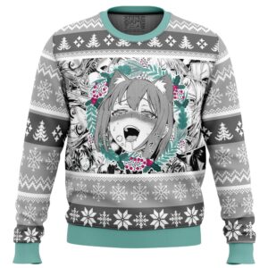 Christmas Anime Ahegao Ugly Christmas Sweater