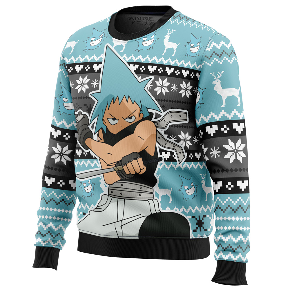 Christmas Black Star Soul Eater Ugly Christmas Sweater