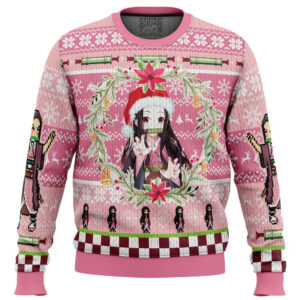 Christmas Nezuko Kamado Demon Slayer Ugly Christmas Sweater