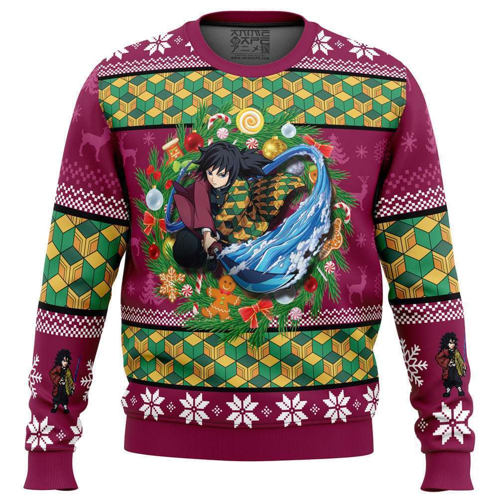 Christmas Giyuu Tomioka Demon Slayer Ugly Christmas Sweater