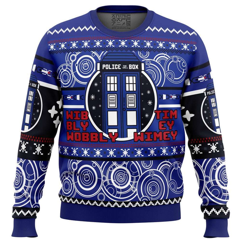 Christmas Through Time And Space Doctor Who Ugly Christmas Sweater