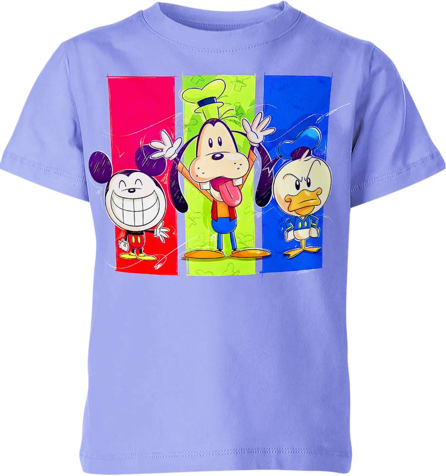 Pluto Mickey Mouse Donald Duck Shirt