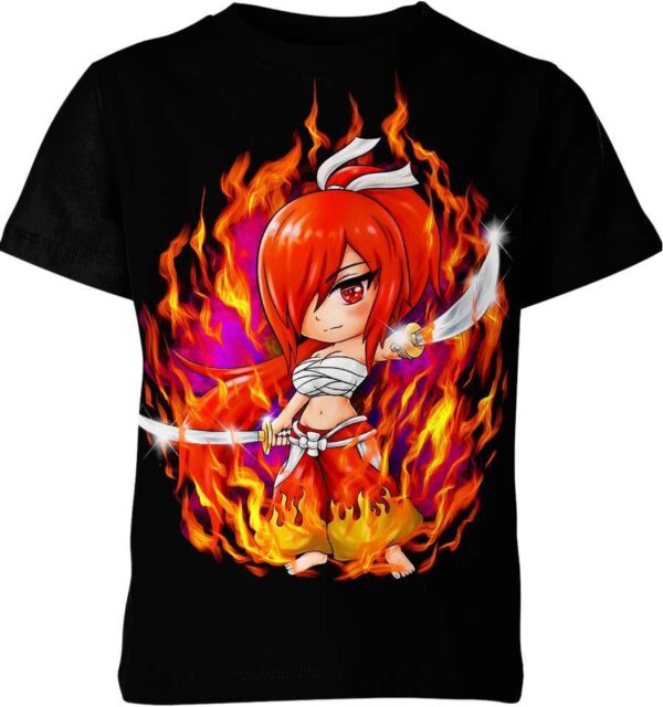 Erza Scarlet Chibi From Fairy Tail Shirt