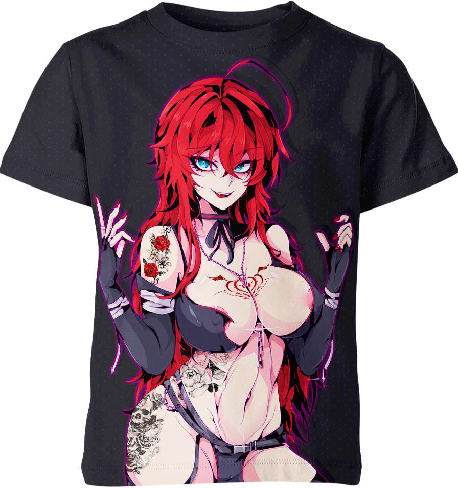 Rias Gremory Ahegao Hentai From High School DxD Shirt