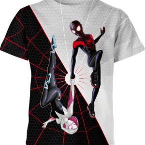 Gwen And Miles Morales In Spider Man Universe Shirt