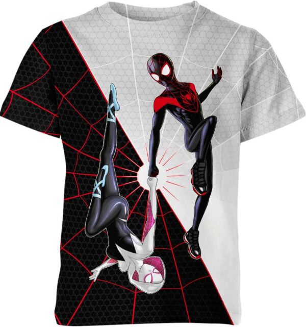 Gwen And Miles Morales In Spider Man Universe Shirt