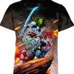 Rocket And Gamora Guardians Of The Galaxy Marvel Comics Shirt