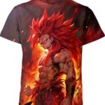 Red Saiyan God Son Goku Dragon Ball Z Shirt
