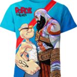 Popeye Vs Kratos Shirt