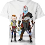 Rick And Morty God Of War Shirt