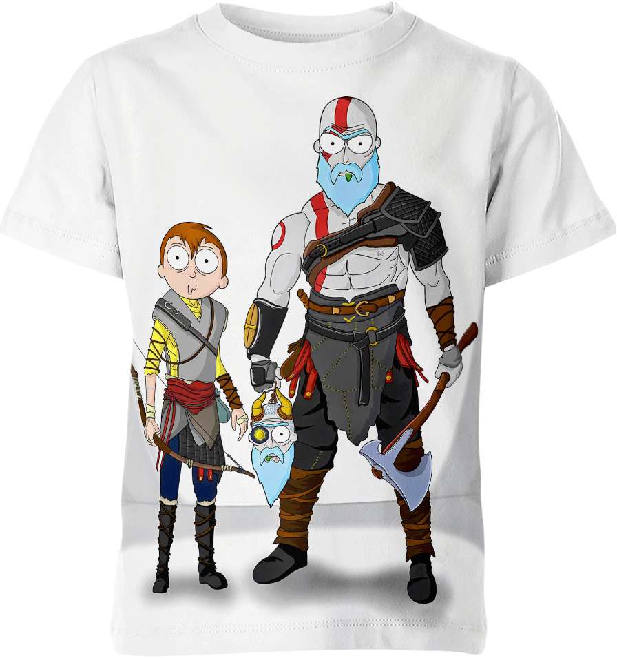 Rick And Morty God Of War Shirt