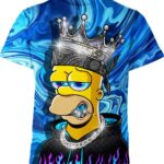 Homer Simpson Rapper Style Shirt